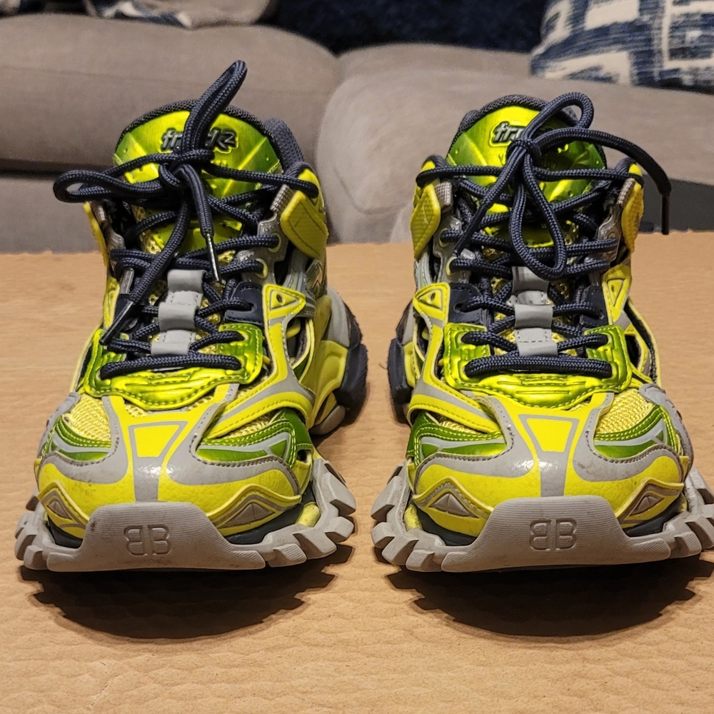 Balenciaga Track 2 Acid Lime Woman's 9 No Box
